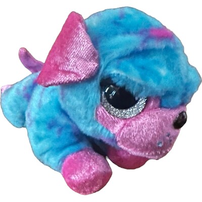 Poppy Coco Surprise No Cone Blue Pink Plush Dog Stuffed Animal Pug Toy Zuru 7''