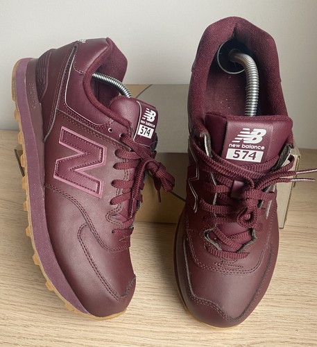 New Balance 574 Burgundy Leather 