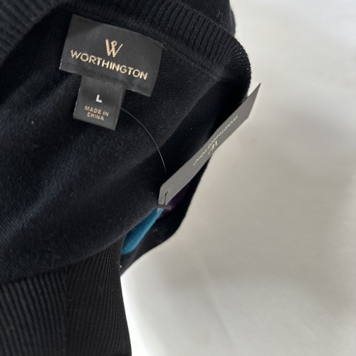 Pull Rayé Worthington Pour Femme Petite Taille (PM) - Manches Longues, Neuf Avec étiquettes