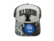 NEW Illinois Fighting Illini Mens Size OSFA Adjustable Camo Cap Hat