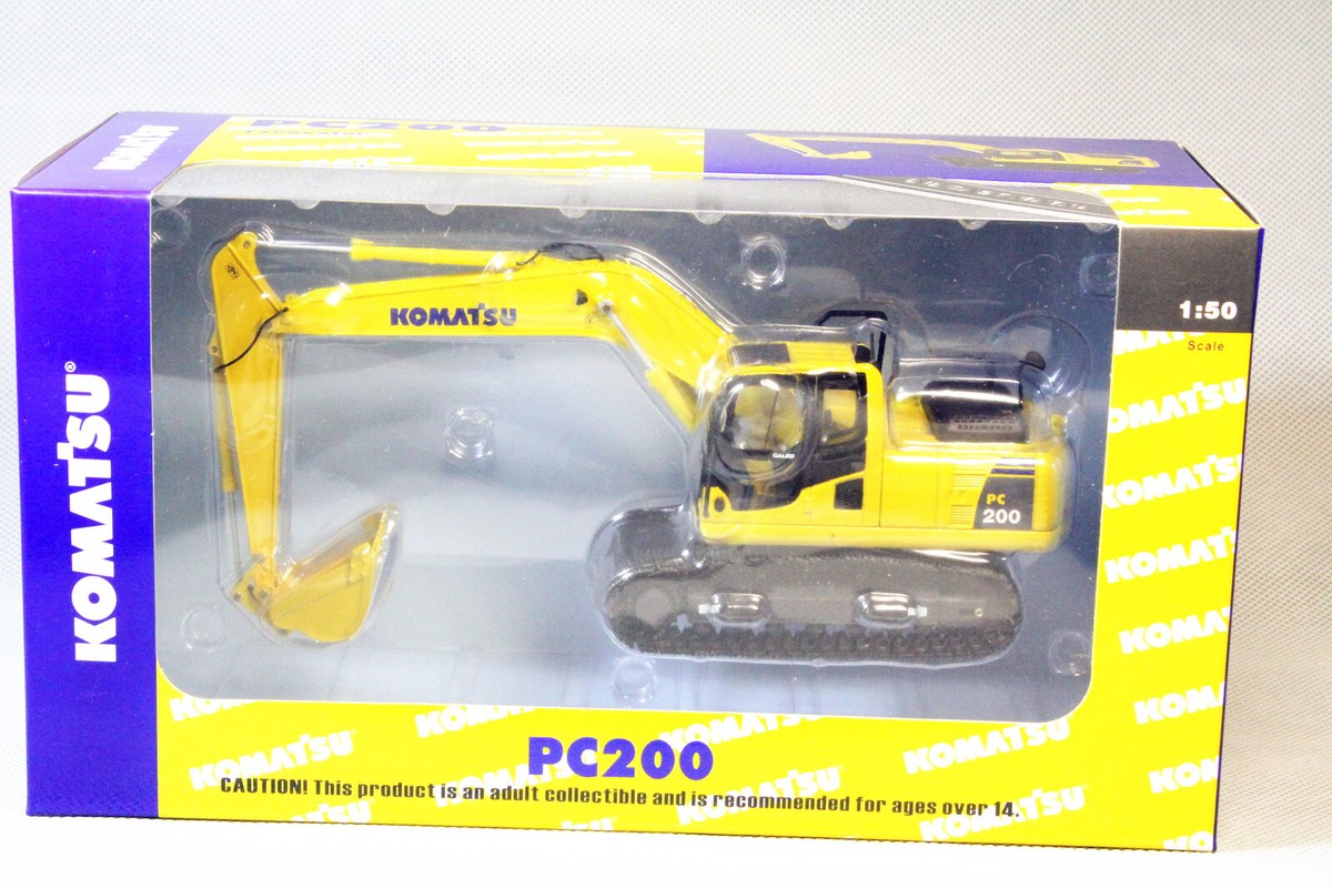 1/50 Scale Komatsu PC200 Hydraulic Excavator Diecast Model