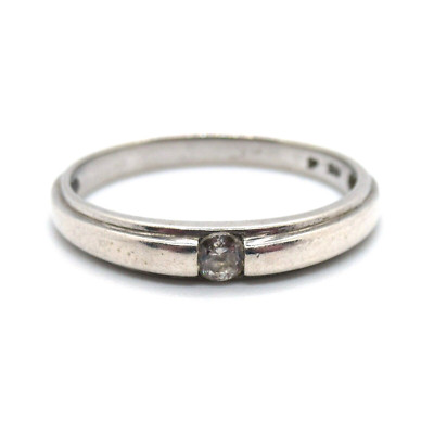 Schlichter Ring aus 925er Sterling Silber Amor GmbH Schmuckstein Silver RG58