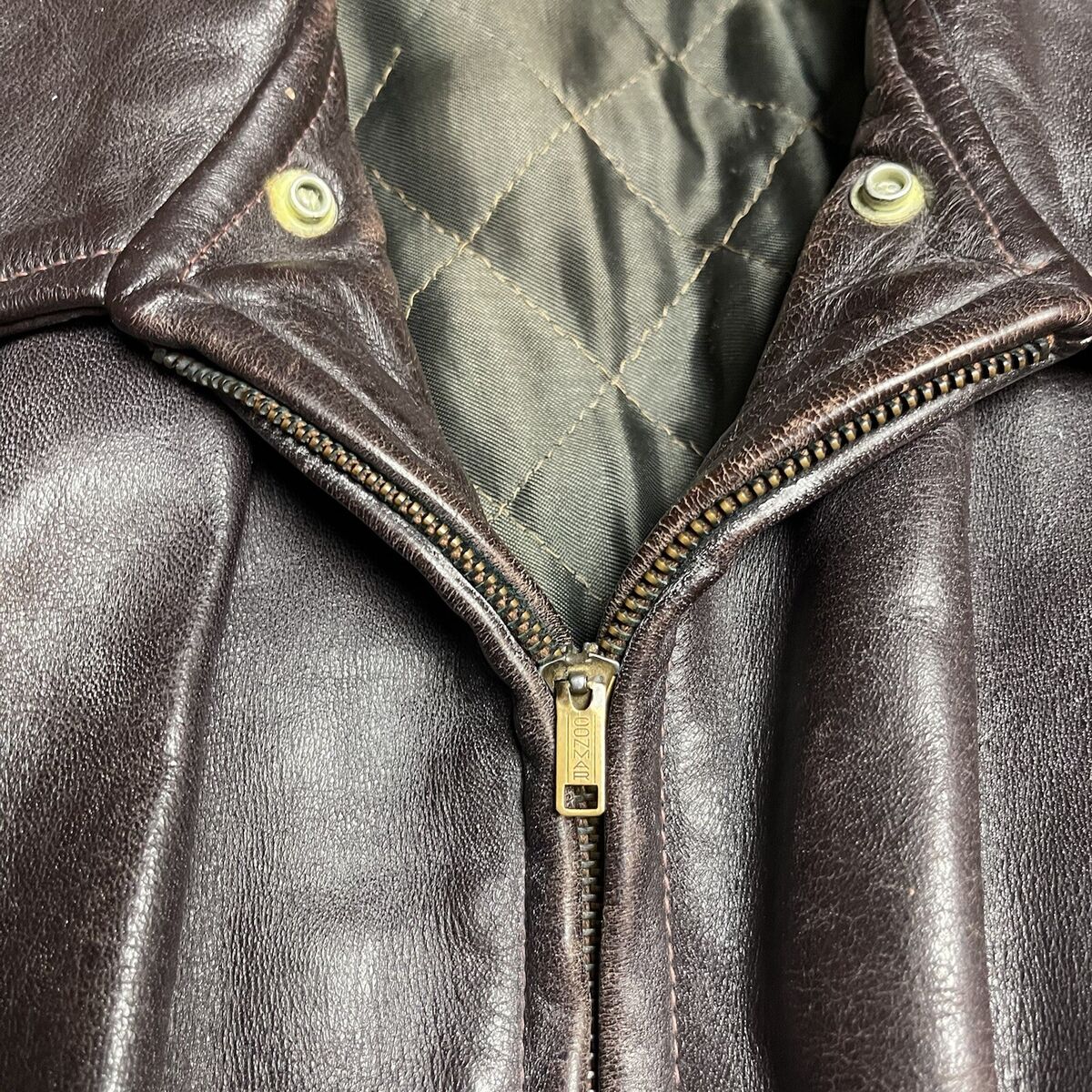 VINTAGE 50s All Weather Garment BROWN HORSEHIDE LEATHER A-2 VINTAGE 50s All Weather Garment BROWN HORSEHIDE LEATHER A-2