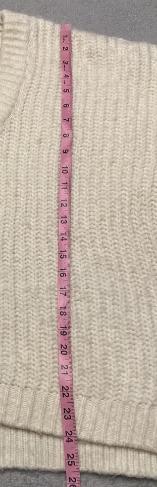 Suéter Free People Talla Pequeña Marfil Gran Tamaño Grueso Tejido Elastizado Boho Acogedor Foto 4 de 4