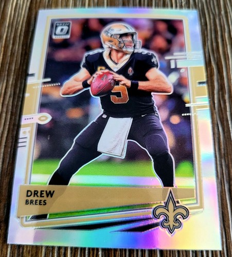 Drew Brees 2020 Donruss Optic Silver Prizm HOLO #69 SAINTS  - Picture 2 of 3