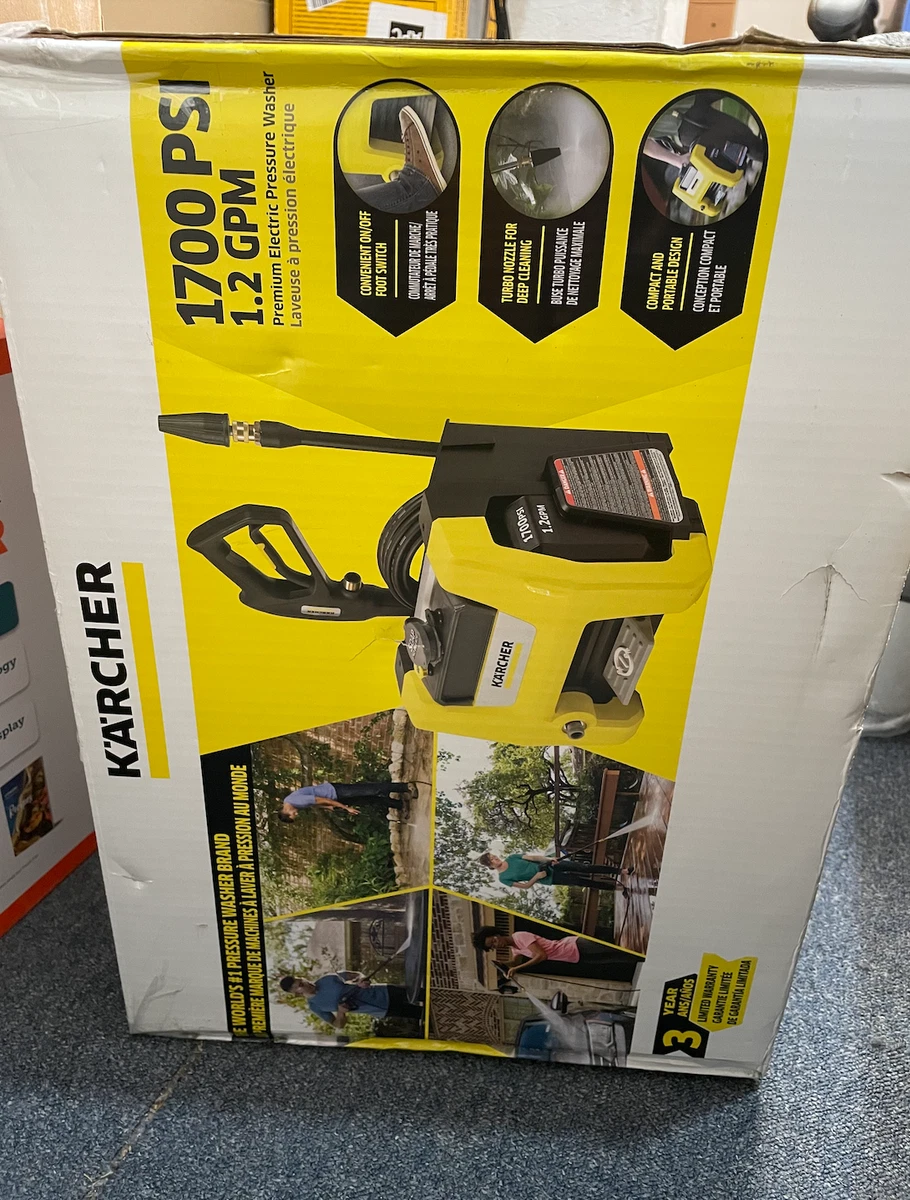 Karcher pressure washer 1700 psi outlet
