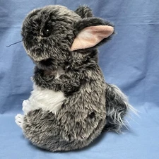ADORE 12" Chinchilla Stuffed Plush Faux Fur Animal Toy Rat Family   (S)