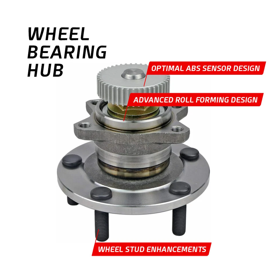 Пара подшипников ступицы заднего колеса для 1995-2004 Mitsubishi Eclipse Dodge Avenger 2WD - Изображение 4 из 4