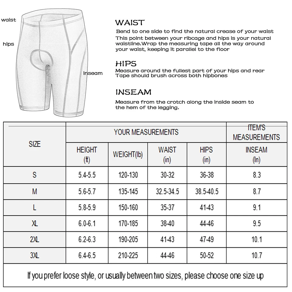 Men's Bike Shorts Padded Cycling Tights MTB Road Biking Shorts with Pockets - Image 2 of 4