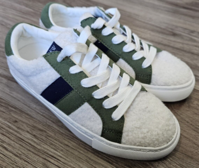 Sherpa Road Trip Sneakers Size White Green Womens