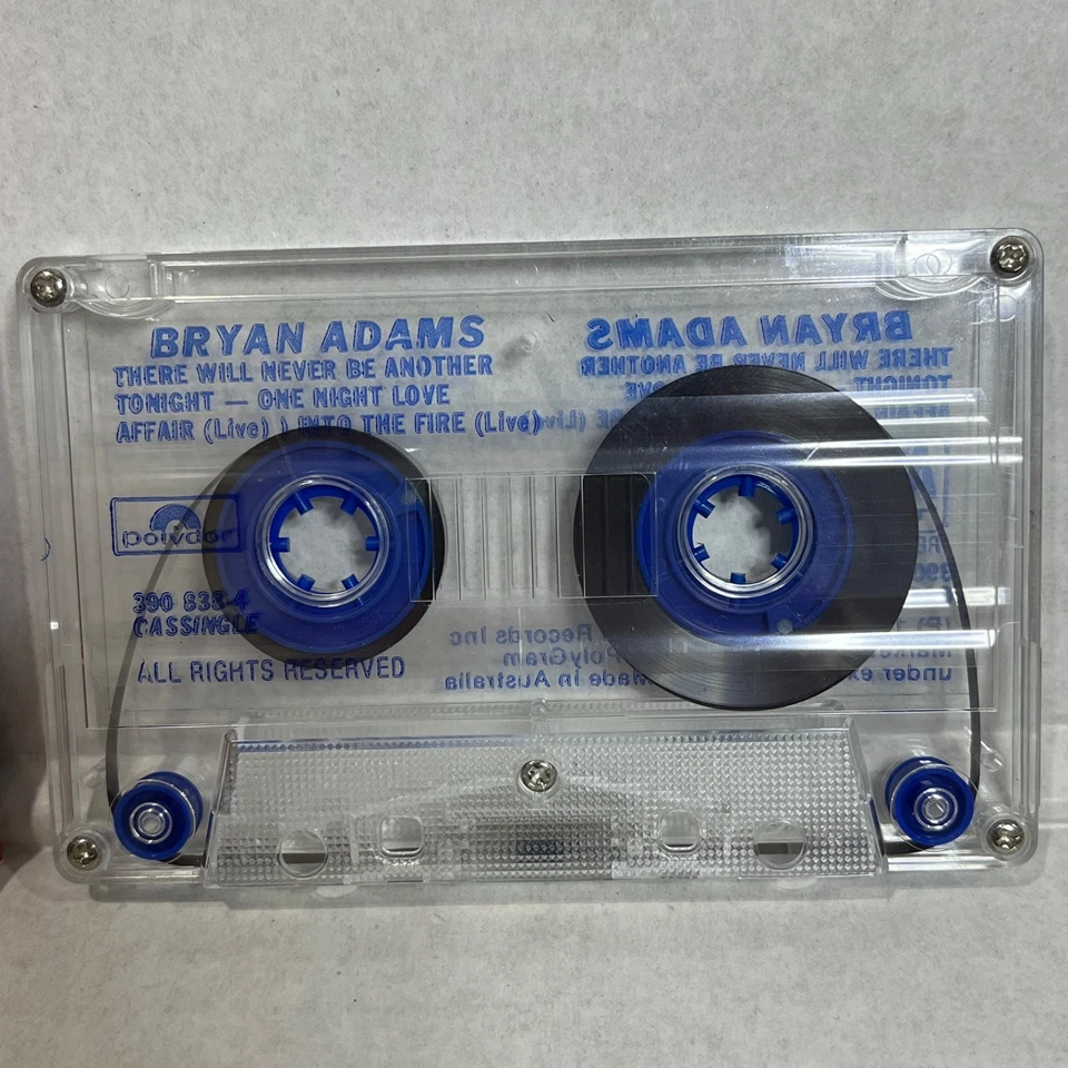 Bryan Adams There Will Never Be Another Tonight Cassette Tape 1988 Vintage Rare - Image 3 of 4