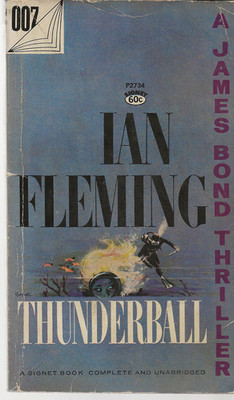 Thunderball Ian Fleming Vintage Paperback James Bond Spy Novel 1961 SIGNET