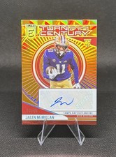 2024 Donruss Elite Jalen McMillan RC Turn Of The Century Auto Orange #53/99 Bucs
