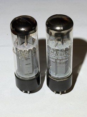 PAIR Matsushita EL34 6CA7 Tubes Tested For GM, Plate Current & Emissions