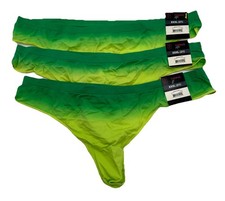 No Boundaries NOBO XXXL Thong Panties Set of 3 Green 53 
