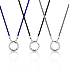 3 Pcs Eyeglass Holder Necklace Ring Glasses Holder Strap Chain Loop Ring