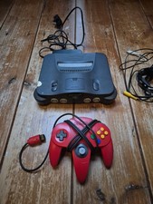 Nintendo 64 / N64 - console With Official Red Controller And Memory Card  PAL UK
