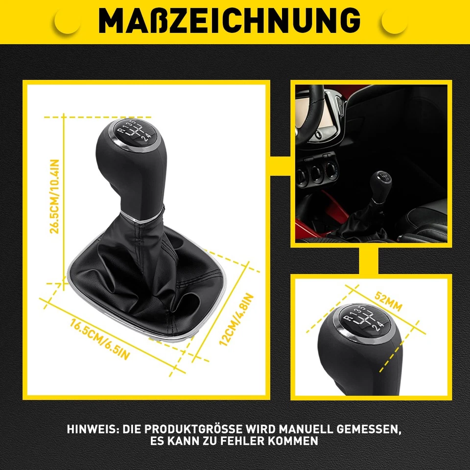 5-Gang Schaltknauf Schalthebel 55496814 Für Opel Corsa D  Adam M13 Corsa E X15 - Bild 4 von 4