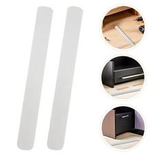 8 Pcs Drawer Slide Strip Soft Close Slides Glides Bottom Mount Track Guide
