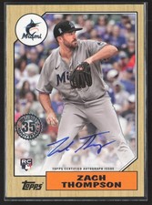 2022 TOPPS ZACH THOMPSON 1987 BASEBALL 35TH ANNIVERSARY AUTO SERIES ONE RC