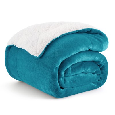 BEDSURE Sherpa Fleece Throw Blanket Twin Size for Couch Thick and Warm 
