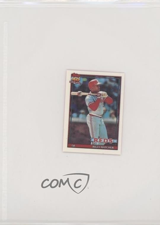 1991 Topps Micro Billy Hatcher #604 0c4