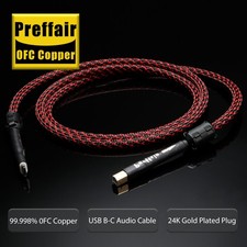 Cavo dati Hi-Fi USB B a USB C grado audiofilo schermato DAC decoder cavo USB