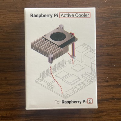 NEW OFFICIAL RASPBERRY SC1148 PI 5 ACTIVE COOLER ALUMINUM HEATSINK COOLING FAN