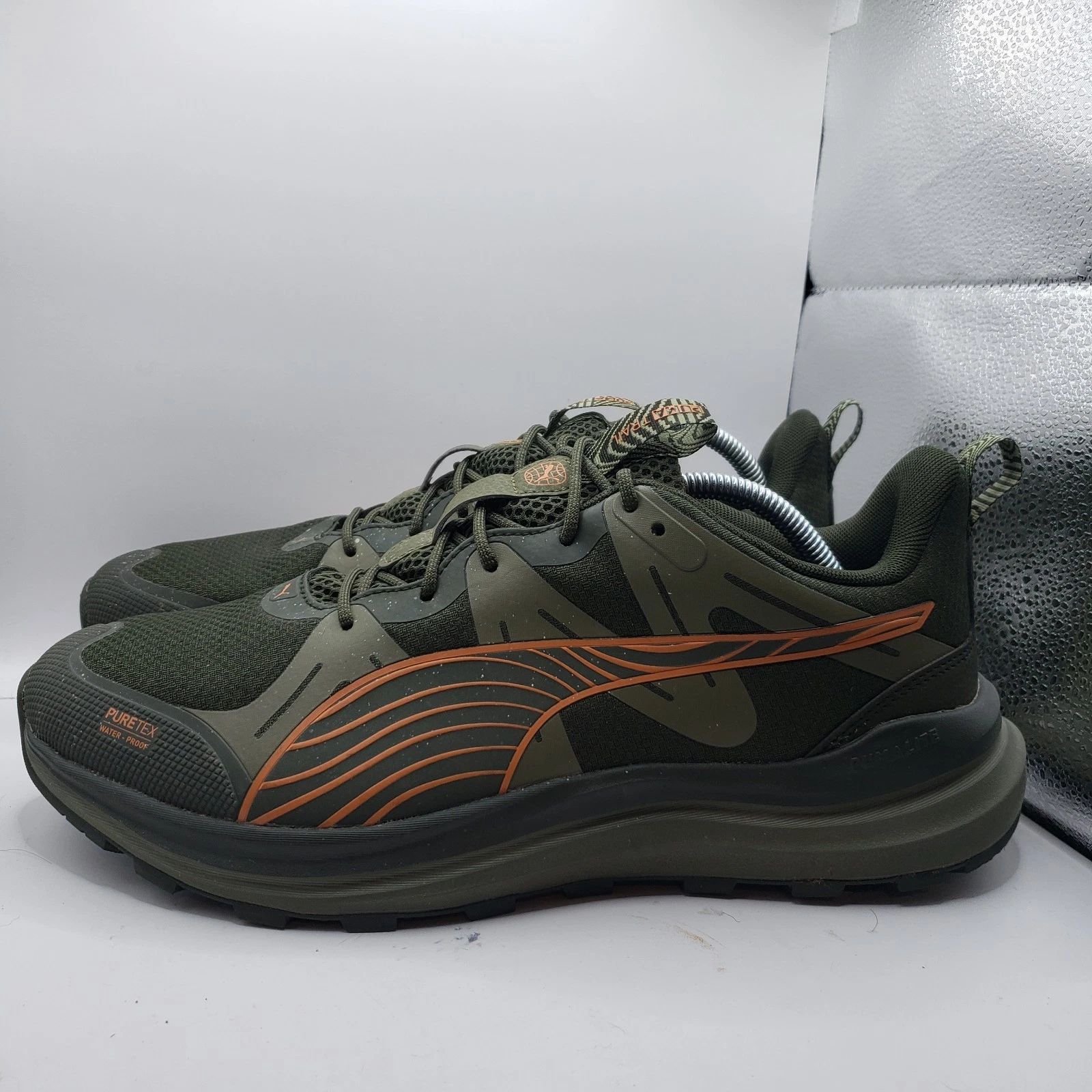 Puma Reflect Lite Trail Ptx Running Mens 11.5 Green Sneakers Athletic Shoes