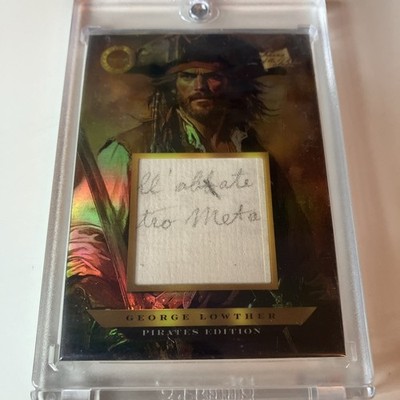George Lowther Hand Written Relic POTP Pirates Edition 2025