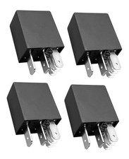 4 Pcs Fuel Pump Relay Replace 4671168E 72472M, 20/10A 12VDC, 5 Pins 