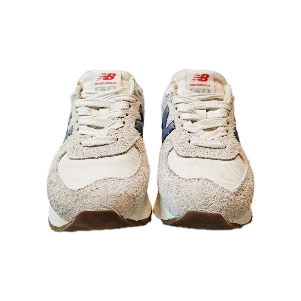 Zapatilla deportiva New Balance 574 Unisex WL574ZQA Plataforma Moonbeam Sea Salt Talla 7W/5,5 M Foto 3 de 4