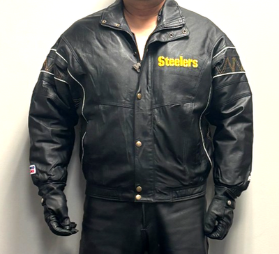 Starter NFL Pro Line Pittsburgh Steelers M Genuine Leather Jacket
