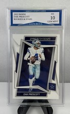 2022 Panini Rookies $ Stars Dak Prescott Dallas Cowboys Card #25 Gem Mint 10