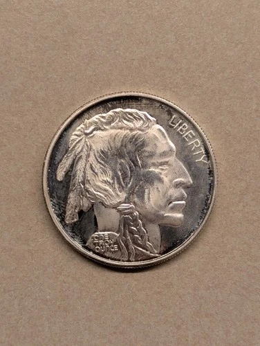 1 oz .999 Fine Silver Buffalo Indian Head Commemorative Coin NOT LEGAL TENDER 4
