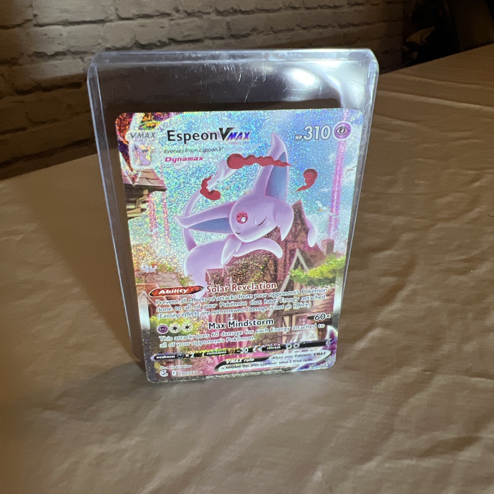 Pokemon TCG Espeon VMAX Alternate Alt Art 270/264 Fusion Strike LP