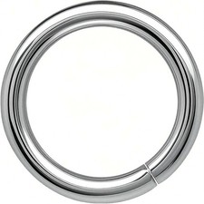 250PCS 10mm 1.5mm Thick Heavy Duty 14 Gauge Stainless Steel Jump Rings, Unwelded