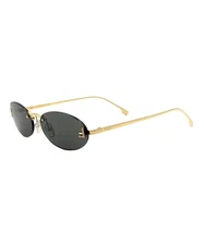 FENDI  First FE4075US 30A Shiny Crystal Endura Gold Grey Lens Women Sunglasses