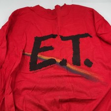 VTG E.T. Extra-Terrestrial Movie Promo T Shirt USA Made Single Stitch L Blemish