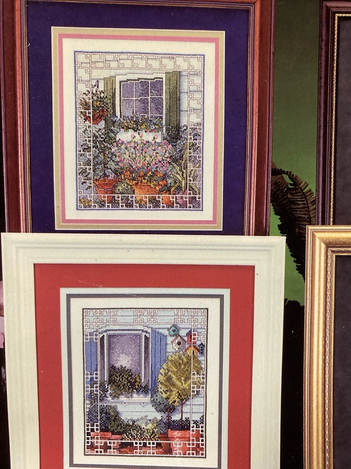 Lot 2 Cross Stitch Patterns Seasonal Windows, As Seasons Change Dimension - Image 4 of 4