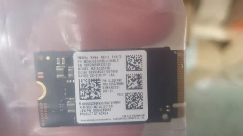 Samsung 512GB SSD M.2 2242 PM991a NVMe MZALQ512HBLU-00BL2 MZ-ALQ512B