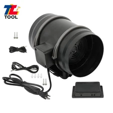 8" Inline Duct Fan 807 CFM with EC Motor & Temperature Humidity Smart Controller