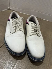 GForce Golf Mens Shoes Size 10.5 White pink blue good used condition