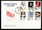 DR WHO 1994 BRITISH VIRGIN ISLANDS FDC SPACE MOON LANDING ANIV COMBO R66668