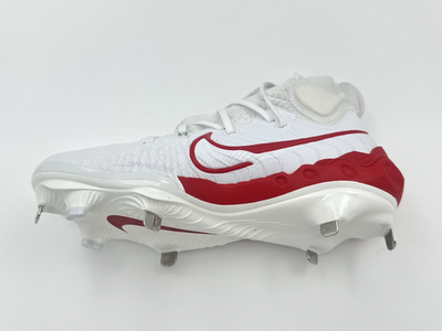Nike Alpha Huarache NXT Men's Size 8 Metal Baseball Cleats White