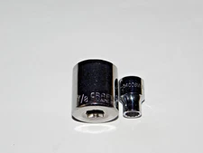 Lot of 2 Sockets Craftsman 44339 7/8", Blackhawk by Proto 34008M 8mm, 3/8" Drive