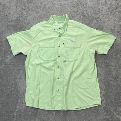 Gander Mountain Shirt Mens Extra Large Green Guide Series Fishing Nylon Vented
