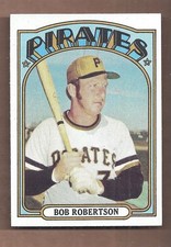 1972 Topps #429 BOB ROBERTSON **CENTERED** NEAR MINT CONDITION