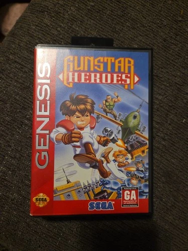 Gunstar Heroes Video Game Vintage CIB Sega Genesis 1993 Authentic Tested Works