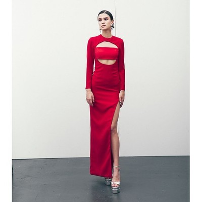 Joanna Laura Constantine Maxikleid in Rot UVP 360£